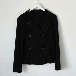 Anne Klein Short Jacket Pea coat style Black